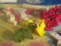 Soap display at graduation of soap making workshop 2007