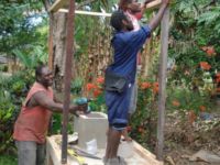 Building the composting toilet with Pete Whitehouse