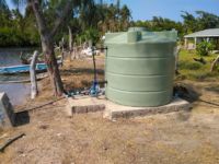 New tank with solar pump to make sure safe clean drinking water is available in droughts