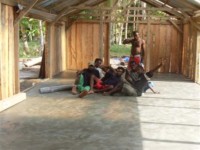 Concrete floor finished at soap factory. 2008