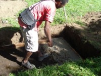 Foundations for composting toilet