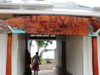 Front door sign Uluveu Nuwai Pavilion