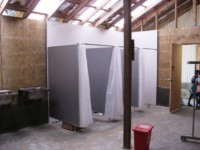 Shower cubicles at UNP