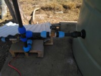 Extra tap fitted to assist with priming