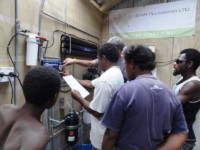 Training session for water maker